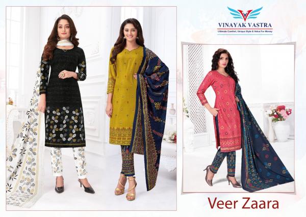 Vinayak Vastra Veer Zaara Vol-5 Cotton Designer Readymade Suit